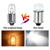 Ampoule LED T4W BA9S 2 H6W LED pour éclairage de carte arrière de voiture 2835 SMD Blanc Lampe de recul automatique 6000K DC 12V