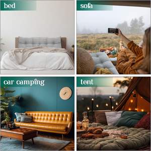 Cuscino con zeppa matrimoniale con testiera triangolare letto lettura dello schienale supporto lungo cuscino con copertura rimovibile per dormitorio - Product Image 5