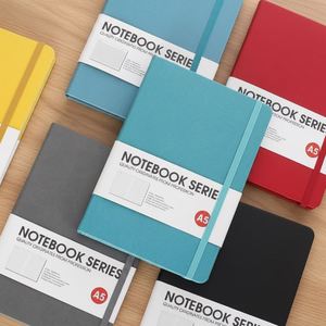 2026 A5 Hard Cover Embossed Logo <b>Leather</b> Diary Planner 80 <b>Sheets</b> Loose Leaf Custom Color OEM Service - Product Image 1