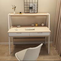 Bureau d'ordinateur en bois de haute qualité avec tiroirs et étagère, design ergonomique pour bureau à domicile, bureau d'étude moderne et durable