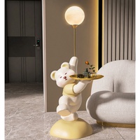 Décoration créative pour salon, lampe LED d'appoint en forme d'ours mignon pour chambre à coucher, table basse artistique, ornements de sol
