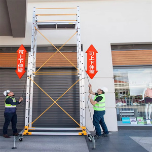 Plateforme roulante en alliage d'aluminium de haute qualité, échelle mobile pour entrepôt, échafaudage robuste - Product Image 6