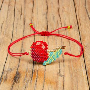 <span class=keywords><strong>Pulseras</strong></span> Miyuki Hechas a Mano <span class=keywords><strong>con</strong></span> Cuentas de Cereza Roja Lancui, <span class=keywords><strong>Pulseras</strong></span> de Cuentas Miyuki Delica - Product Image 1