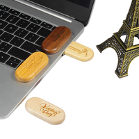 Clés USB Premium 64 Go et 32 Go en Bois, Clés USB Haute Vitesse 2.0 3.0, Logo Personnalisé pour Mariage