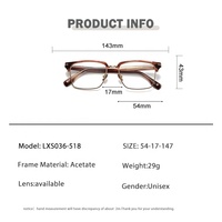 Gafas de Computadora con Logotipo Personalizado, Monturas de Acetato Ecológicas de Forma Oblonga para Hombre, Venta al Por Mayor de Fábrica