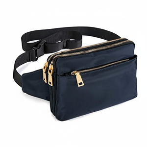 Sac de taille extérieur unisexe en nylon imperméable avec fermeture éclair, forme de boîte, personnalisable avec logo, pour le voyage, la randonnée, le vélo, le cyclisme et la course à pied - Product Image 1