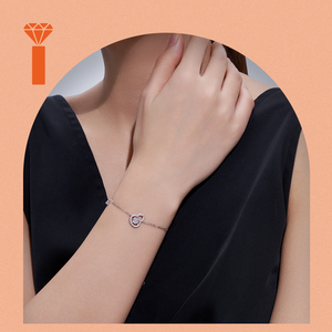 Bracciale a Forma di Zucca Ispirato al Desiderio in <span class=keywords><strong>Argento</strong></span> Sterling <span class=keywords><strong>925</strong></span> con Moissanite Centrale e Accento a Stella per Protezione e Gioia Simbolica - Product Image 6