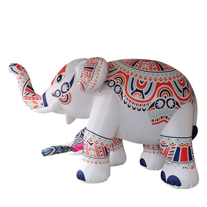 Pvc Inflatable <b>Elephant</b> Cartoon Animal Theme Park <b>Decoration</b> Outdoor Yard <b>Decorations</b> - Product Image 5