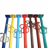Étai métallique réglable avec collier à vis, peinture orange, 2,4-4,5 m, pour soutènement de planchers et support de poutres, avec base en acier Q235 galvanisé