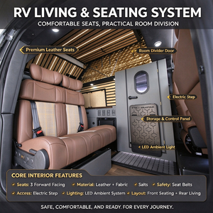 Camioneta Camper Resistente con Techo Elevable, Motor Diésel 2.0T, Transmisión Automática de 8 Velocidades, 5 Asientos, Vehículo Todoterreno <span class=keywords><strong>para</strong></span> Campamentos y Aventuras Fuera de la Red - Product Image 5