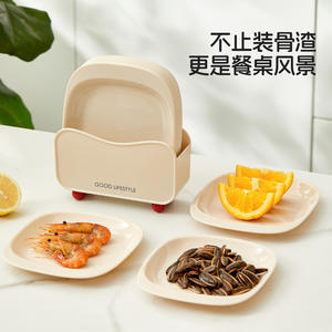 Assiette carrée jetable de qualité alimentaire pour restes, idéale pour les plats à emporter – Bonne qualité pour un usage durable - Product Image 4