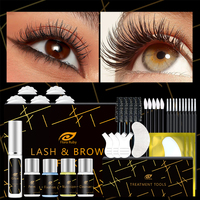 Kit de lifting des cils et des sourcils 2-en-1 FLORA RUBY personnalisé, avec étiquette privée