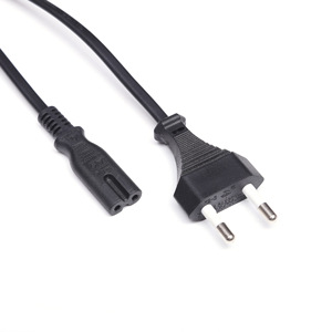 Câble d'alimentation standard européen IEC C7 avec deux prises rondes EU 3M/5M Longueur 2 prises par European Power Cable Cord Company - Product Image 3