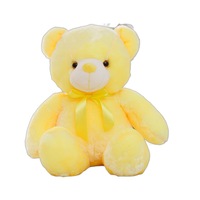 Vente en gros HQ Hot Kinqee Vente à chaud Creative Light up Led Coloré Rougeoyant 30cm Ours en peluche Animal en peluche Jouet en peluche Cadeau de Noël