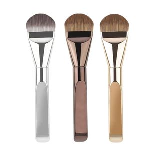 Tongue Shaped Concealer <b>Foundation</b> Brush Ultra Thin Flat Soft Synthetic Fiber Plastic Handle Face Cream Makeup Brush - Product Image 1