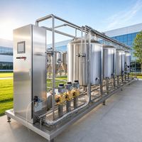 Système de nettoyage CIP automatique et semi-automatique 300L 400L 500L pour réservoirs de boissons, de lait, d'huile et conteneurs en acier inoxydable