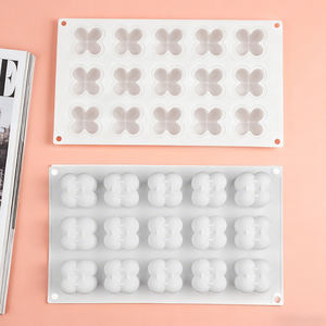 Ensemble de 15 moules en silicone pour mousse, chocolat, desserts et pâtisseries maison, moules à bougies d'aromathérapie - Product Image 4