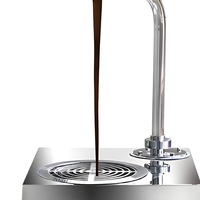 Machine à chocolat en acier inoxydable avec écran tactile, distributeur-interrupteur, pour usage industriel, à brancher, pour la fonte et le tempérage du chocolat