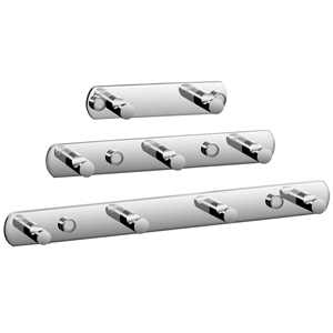 GIULIA Limpiador de pared de suspensión múltiple cromado de 3 lugares - Product Image 1