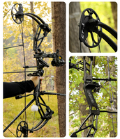Arc à poulies composite professionnel pour débutants LWANO PANGO 2024, 30-70 livres, pour adultes, pour la chasse en plein air, avec cordes Bcy