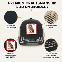 Casquettes de baseball vintage OEM avec broderie premium, casquette trucker structurée à 5 panneaux en coton et maille, logo personnalisé, style rétro