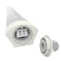 Étanche à la vapeur d'entrepôt en usine IP66 Bouton innovant étanche Raccord linéaire 4FT Linkable Optional Indoor Led Batten Light