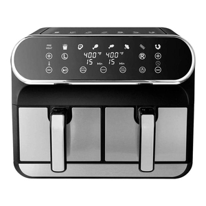 Friggitrice a doppio cestello con due zone di cottura Oil Free Digital Touch screen 8L 10L doppio riscaldatore <span class=keywords><strong>xxl</strong></span> <span class=keywords><strong>airfryer</strong></span> - Product Image 5