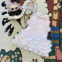 Nouvelles tenues pour animaux de compagnie, robe de princesse mignonne pour l'automne et l'hiver, vêtements chauds pour chat et chien