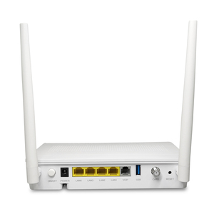 เราเตอร์ไร้สายแบบดูอัลแบนด์ 4 พอร์ต LAN 1 พอร์ต USB 2.0 1 พอร์ต RJ11 1 พอร์ต CATV รองรับไฟเบอร์ โฮม ONU พร้อมเสาอากาศ 4 ต้น สีขาว wifi6 ax3000 - Product Image 5