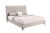 Cadre de lit en bois moderne et exclusif sur mesure, directement de l'usine, pour un ensemble de chambre à coucher contemporain et personnalisé