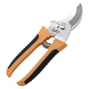 Lu Ban's Work <b>Garden</b> Shears Stainless Steel Bypass Pruner For Pruning Fruit Trees Orange Plastic Handle Manual <b>Tool</b> - Product Image 3