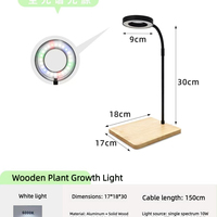 Promotion : Lampe LED Aquapro Écologique pour Aquarium avec Minuteur et Variateur d'Intensité 10W, Base Métallique pour Micro-Aquarium