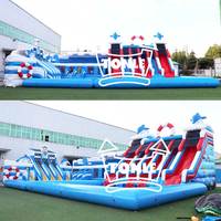Parc d'attractions gonflable commercial personnalisé pour adultes et enfants, jeux aquatiques extérieurs, piscine, jeux aquatiques, parc à thème en vente