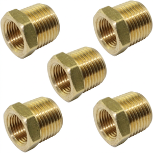 Raccord de tuyauterie mâle hexagonal en laiton forgé de haute qualité, sur mesure, à basse pression, en pouces, OEM ODM, classe 150 AOL-06 (SAE) # 130140) - Product Image 1
