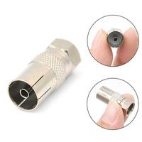 Connecteur mâle/femelle de Type F, 20 pièces, adaptateur de connecteur pour télévision PAL, IEC