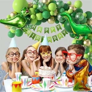 Kit ghirlanda di palloncini per feste di dinosauri-con palloncini 4D in oro verde Jungle Jurassic Safari Theme decorazioni per palloncini per feste di <span class=keywords><strong>compleanno</strong></span> - Product Image 2