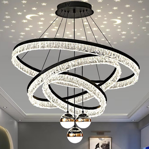 Romantica stella LED lampadario per la camera da letto soggiorno sala da pranzo moderna acrilico in ferro ciondolo luce calda alla moda per i <span class=keywords><strong>bambini</strong></span> - Product Image 3