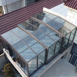 Di chuyển siêu rộng có thể thu vào nhôm sunroom với cảm biến Vườn Nhà bao vây tam giác mái cho dân cư & công viên sử dụng - Product Image 1