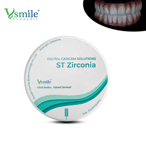 Materiale dentale zirconio blocco multistrato 98mm sistema aperto STML <span class=keywords><strong>Zirconia</strong></span> disco Cad Cam uso laboratorio dentale - Product Image 2