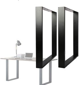 Black Metal Dining <b>Table</b> Legs Steel Furniture <b>Square</b> Industrial Country Style <b>Table</b> Legs for Home Office Bench Leg - Product Image 1