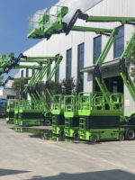 Nacelle articulée diesel 4x4 tout-terrain avec plateforme élévatrice pour personnel, excellente capacité de franchissement d'obstacles pour la construction extérieure