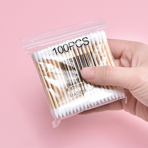 Hisopos de Algodón Médico Nanchang Xuhui, 100 Unidades, Doble Punta Redonda, para Limpieza de Oídos, Remoción de Maquillaje y Uso Dental - Product Image 4