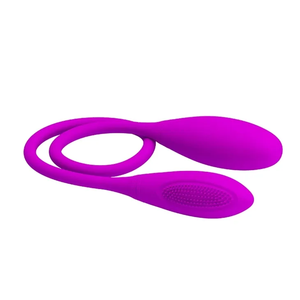 Uova Vibranti Doppie a 7 Velocità Ricaricabili USB con Controllo, Doppia Testa in Silicone Impermeabile, Vibratore Anale per Donne - Product Image 1
