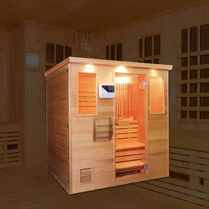 Sauna de cânhamo de madeira, sauna seca de alta qualidade para venda