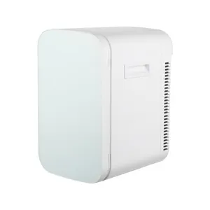 Yuton geladeira pequena portátil usb, mini geladeira elétrica 16l para maquiagem doméstica para carro