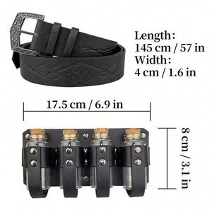 Adjustable Elastic Medieval Alchemy PU Leather Belt Cosplay Role Play Festival Portable Costumes Prop JY Brand Gift Box 12+y - Product Image 5