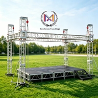 Système de toiture en treillis d'aluminium pour scène, plateforme de scène modulaire portable avec treillis pour festival de musique, événement, mariage, spectacle