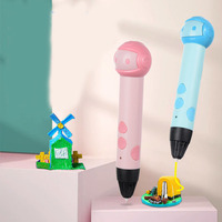 Pena cetak 3d untuk hadiah ulang tahun anak-anak pena cetak gambar 3D dengan layar LCD filamen PLA mainan edukasi anak-anak lainnya