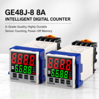 Compteur numérique GE48J DH48J-8/8A DH48J-A 24-240VAC/DC 380VAC à large plage de tension avec fonction de réinitialisation par mémoire en cas de coupure de courant