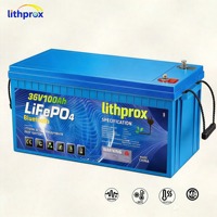 Batterie de chariot élévateur électrique au phosphate de fer et de lithium de qualité A 36V 100Ah pour transpalette autoporté avec protection contre les courts-circuits CE FCC
